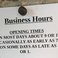 An amusing open/closed notice.